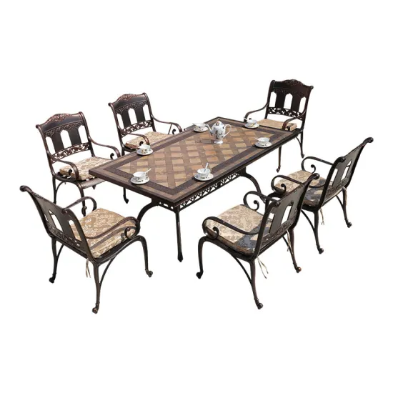 Terrace Patio Outdoor Furniture Table Outdoor Cast Aluminum