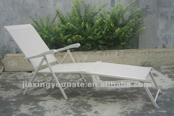 UNT-010A-C beach fabric lounge chair with footrest