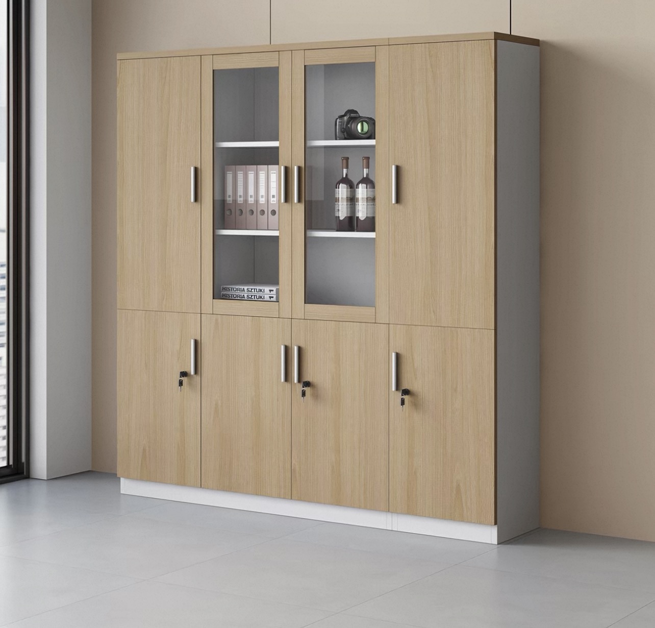 Wooden Office Filing Cabinet1