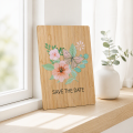 Cvjetajuće obećanje bambusa Save the Date Card