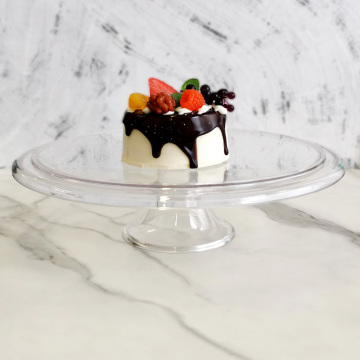 PC San ως πλαστικό κέικ Dome - 12 ιντσών Clear Cake Cover και Stand For Weddings