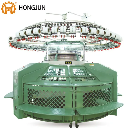 Hongjun Open Width Single Jersey Circular Knitting Machine with Memminger Positive Yarn Feeder