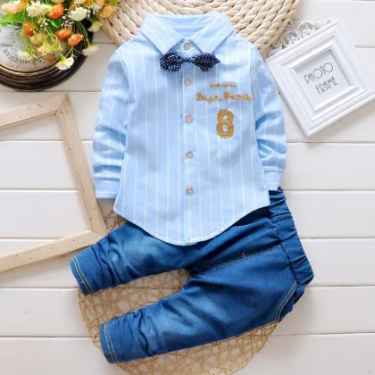 2023 New Baby Boy Shirt and Pants Sets for Kids - Factory Direct Children Clothing Boys Spring Autumn