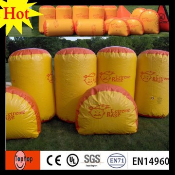 cheap price inflatable speedball bunkers for outdoor obstacle course equipment