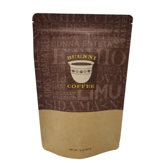 High Quality Kraft Paper Stand Up Coffee Bag