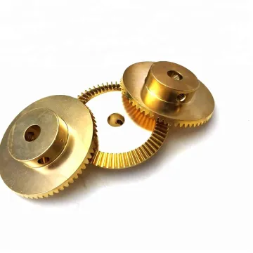 OEM manufacturer customized cnc machining brass bevel gear by your drawing