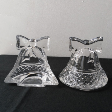 Adorno de cristal con forma de campana de venta caliente / candelero