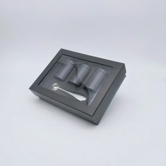 Black Clear Window Luxury Coffee Tea Packaging Box