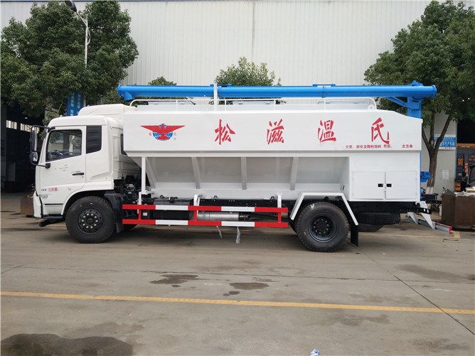 10m3 Dongfeng kulisha malori ya tank ya usafirishaji