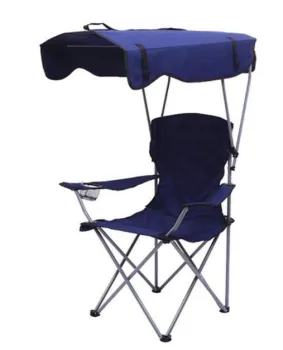 Portable Folding Beach Sunshade Chair for Fishing, Hiking, and Camping