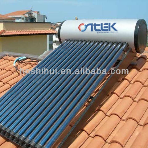 non pressure solar water heater, water heater solar,vacuum tubes solar water system,heater water solar