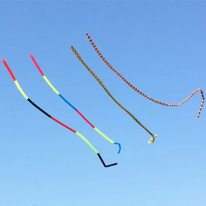 Colorful Chemical Fiber Kite Tail Ribbon - Easy to Fly Foldable Kite for Outdoor Activities and Gifts