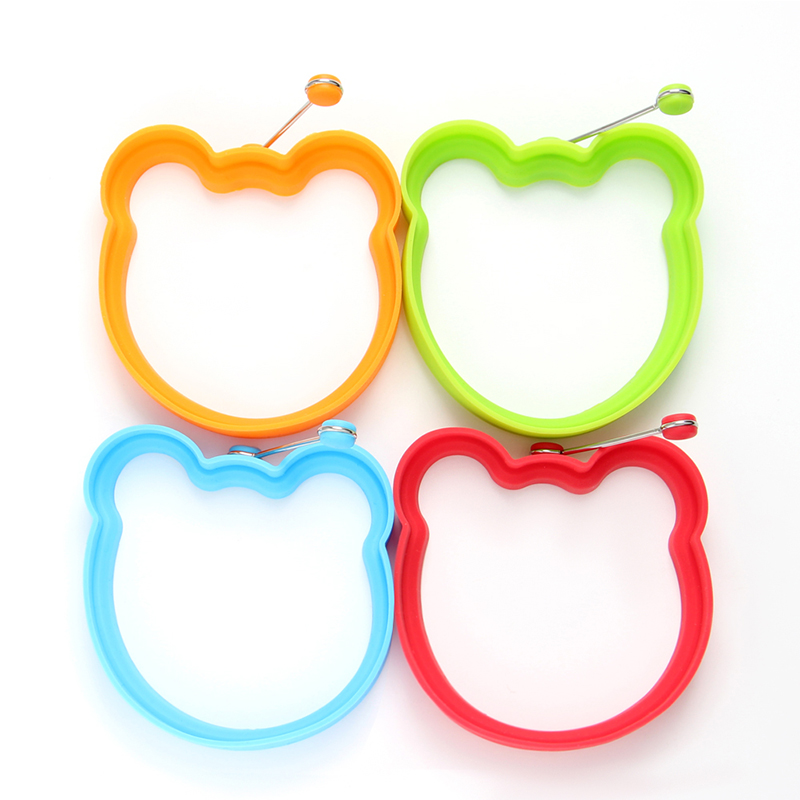 4 Pack Pancake Mold Silicone Egg Cook Ring