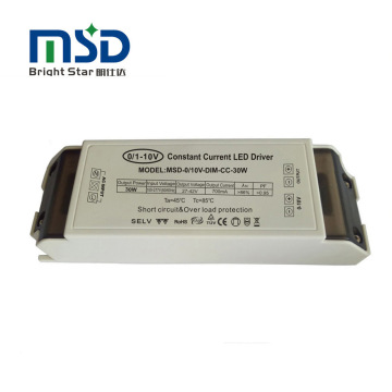 High-Power 0/1-10V Dimmable LED Driver for Indoor Lighting: 30W, 700mA, 900mA, 1200mA Constant Current Output