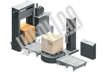 Automatic Pallet Strapping Wrapping Packing Line