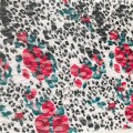 Polyester kant met luipaardprint