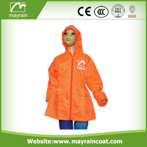 Kid' S 100% Polyester Raincoat