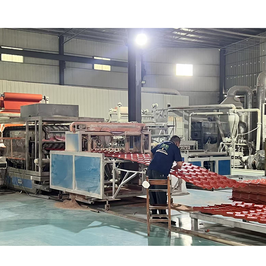 ASA Synthtic Resin Roof Tiles workshop production