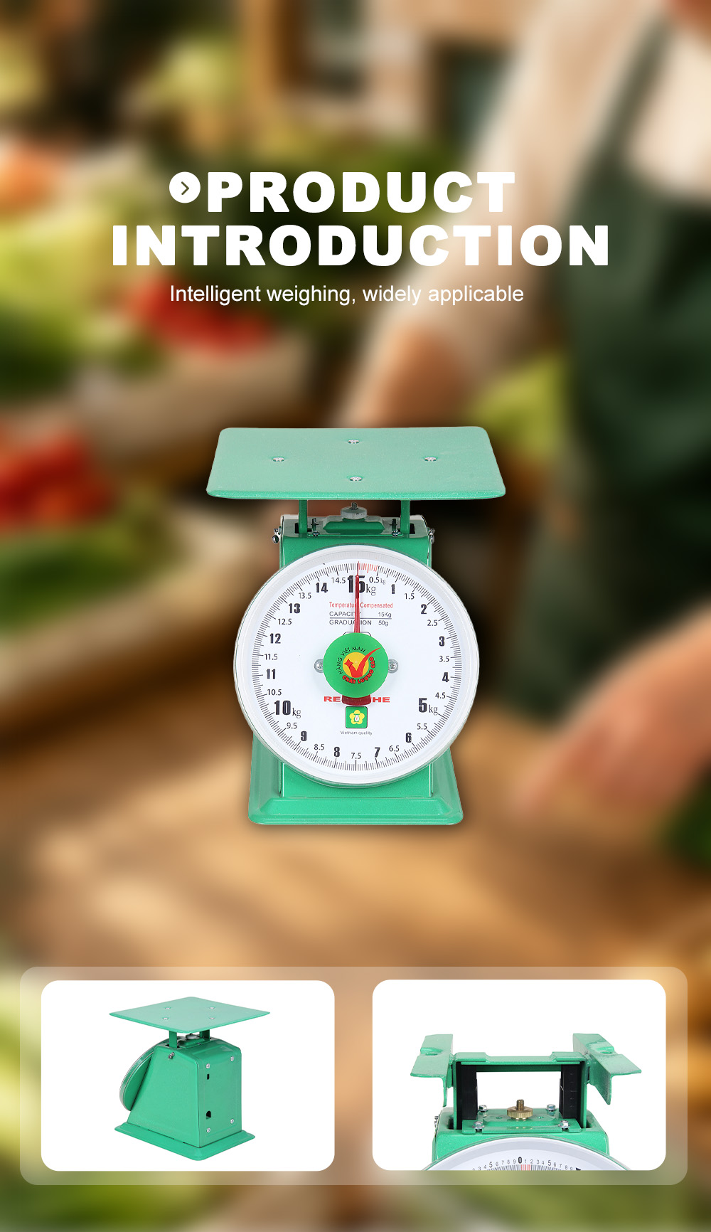 RH‑015 15Kg Mechanical Spring Scale With Flat Platform X