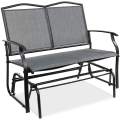 Patio Loveseat Glider Bench Outdoor Steel