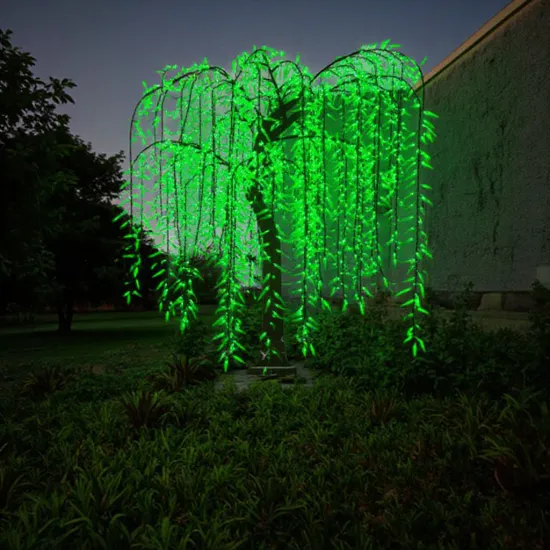 Green LED Weeping Willow Tree PVC Decoration for Gardens and Christmas