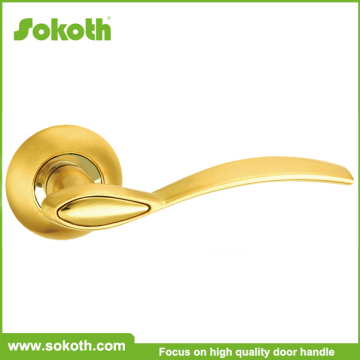 China supplier simple style door handle locks on rosette,china door hardware