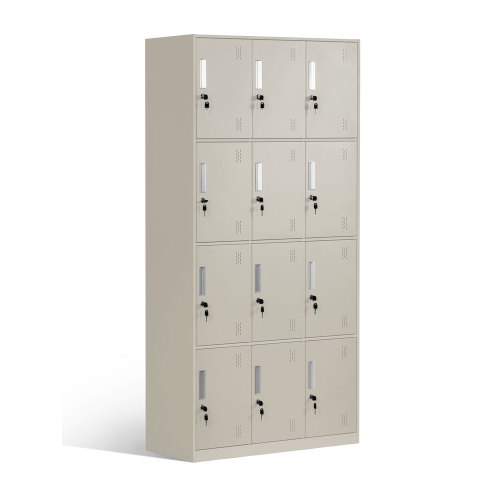 4 Tier Standard Metal Lockers 3 Wide