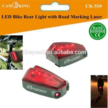 Laser LED Bicycle Rear Light led Bike Back Light with road marking laser