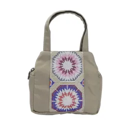 Elegant Nylon Ethnic Embroidery Handheld Wallet Bag