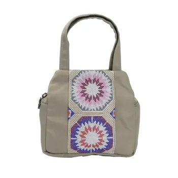 Elegant Nylon Ethnic Embroidery Handheld Wallet Bag