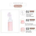 Pink 100ml cosmetic packaging pet cream mousse bottle