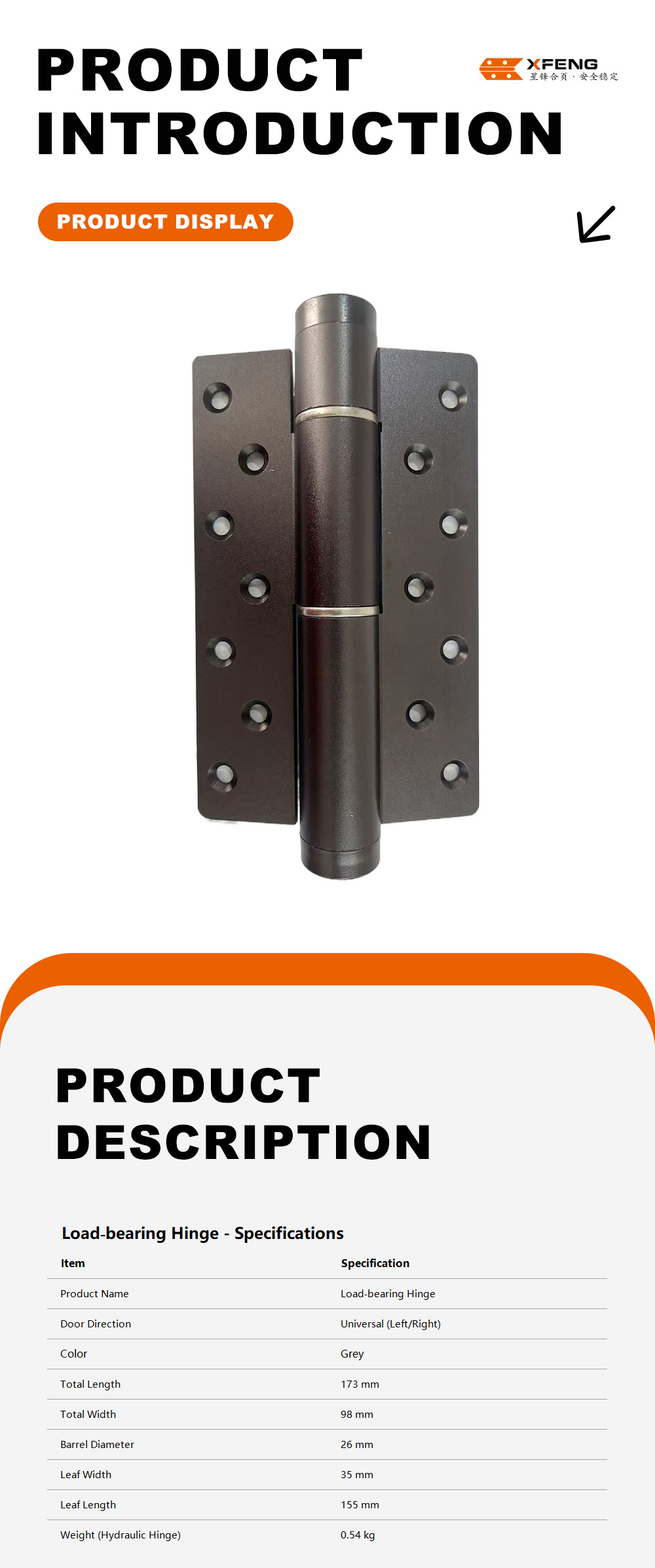 Non-Handed Hydraulic Hinge2