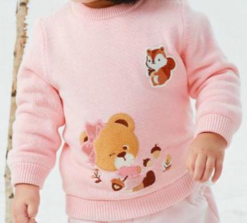 Custom kids cute bear sweater