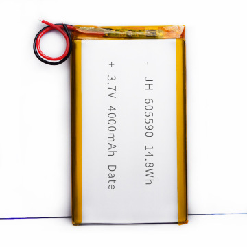 Lithium Polymer Battery 4000mAh 3.7V untuk tablet dan bank daya