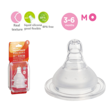 Safety Silicone Feeding Nipple Wide M