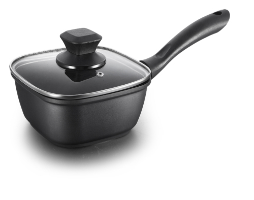Aluminium Die-Casting Deep Sauce Pan Met Deksel