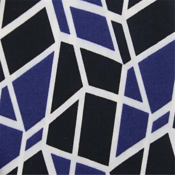 Printed Plain Fabric With Irregular Check Rayon