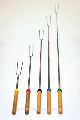 Marshmallow Roasting Sticks Telescopic BBQ Fork for Sausages, Campfire