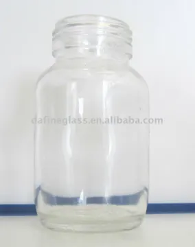 5OZ clear boston round glass apothecary jars with aluminum lid glass jar manufacturer