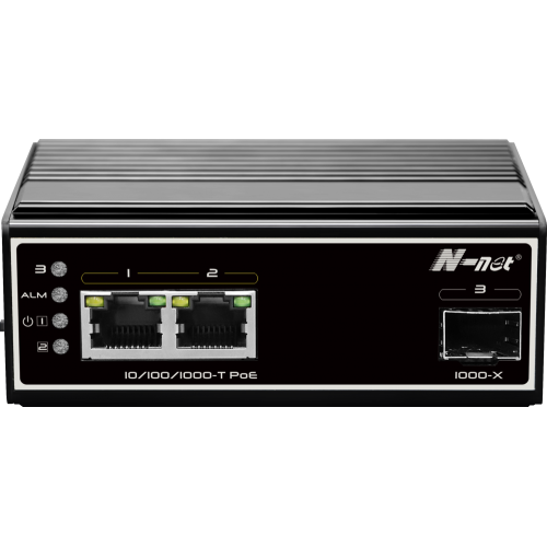 3 ports gigabit industrial poe switch