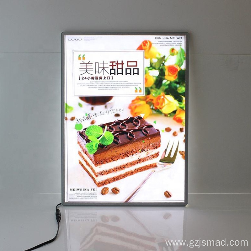 Tempered Glass Material Displays Menu Display Board