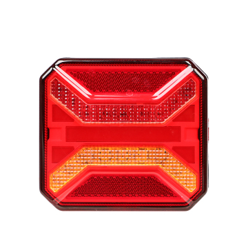 ECE Certified 12V/24V Square Rear Lamp Foot Light for Truck Tail Indicator