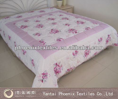 quilted and printed fashion bedspread