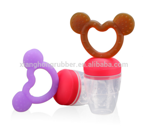 Newest style FDA standard 100% food grade silicone pacifier baby feeder