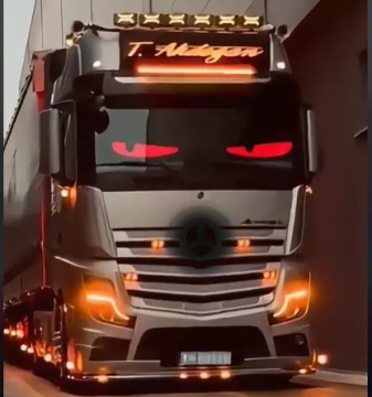 Smart LED Sign Board for Trucks - Dynamic Devil Eyes Display