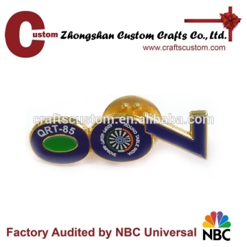 High quality custom logo shape metal hat pin