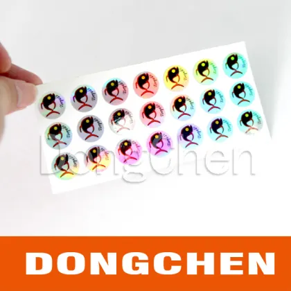 Custom Laser burn 2D 3D hologram stickers;anti-counterfeiting hologram stickers