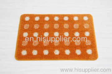 Round Microfiber Bathroom Mats 