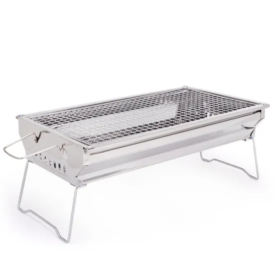 Outdoor  stainless steel barbecue grill folding portable barbecue charcoal bbq grill