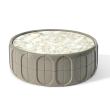 Durable Small Size Practical Marble Side Tables Elegant Delicate High End Marble Round Side Tables Factory